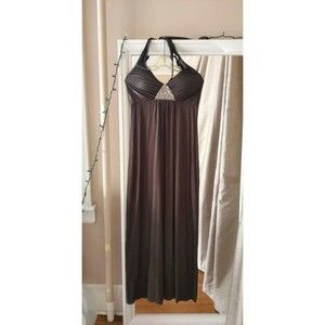 Tommy bahama Women's Maxi Dress Large Brown Halter neck